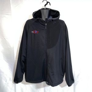 Head Mens Black Tennis Hoodie Front Zipper Size L